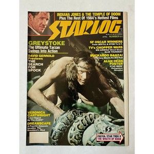 STARLOG #81 - 1984 April Featuring Greystoke Tarzan On Cover VINTAGE